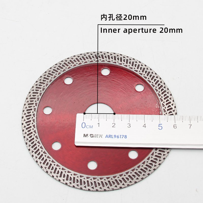 105mm透明红色K波纹陶瓷锯片
