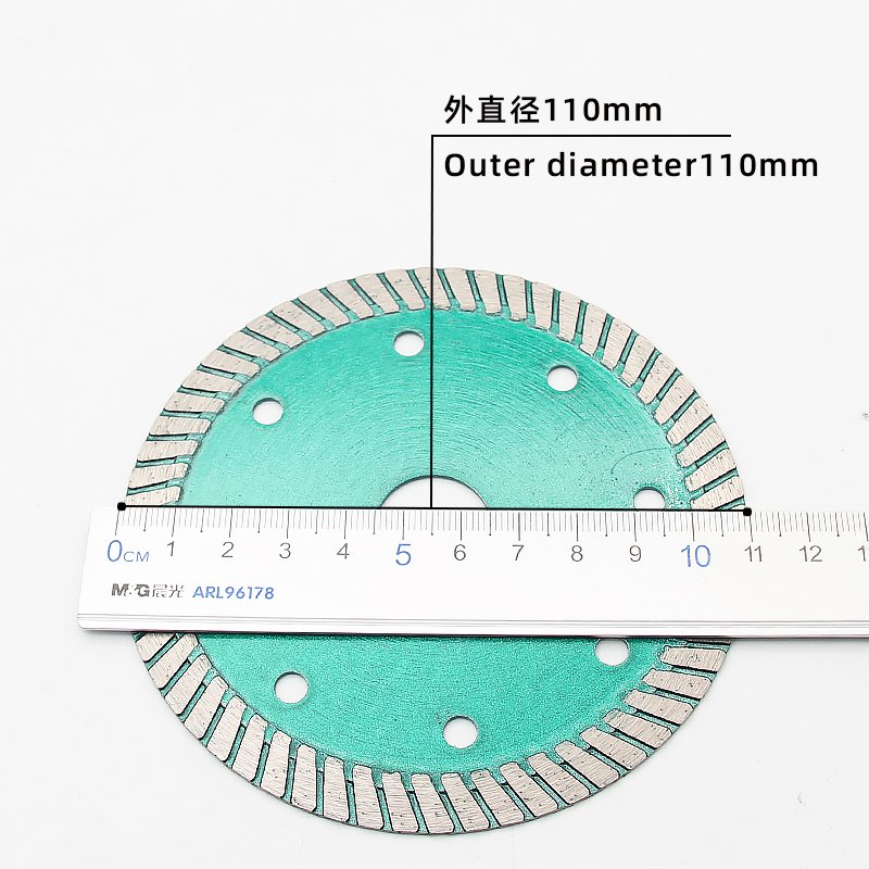 110mm波纹陶瓷锯片，1.1mm厚