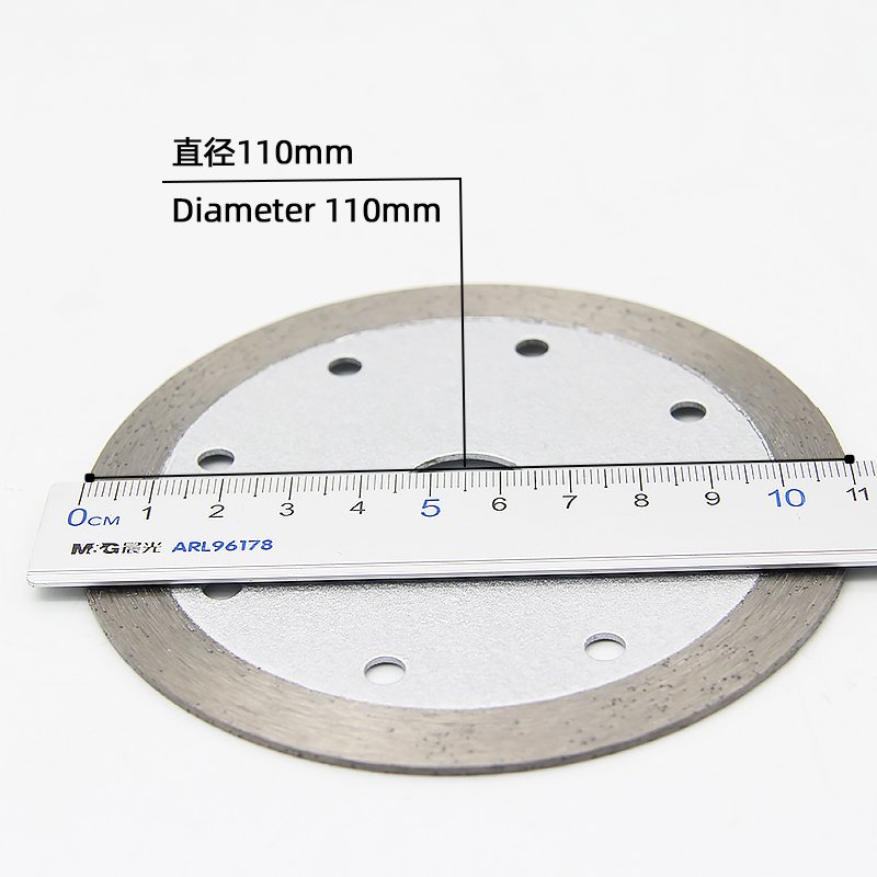 110mm连续边石材锯片，10mm刀头