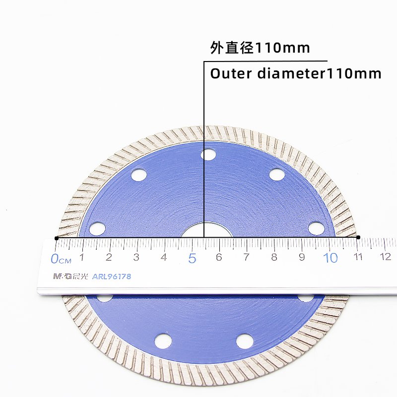 110mm蓝色波纹陶瓷瓷砖锯片