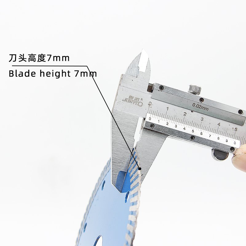 125mm波纹石材瓷砖锯片，7mm刀头