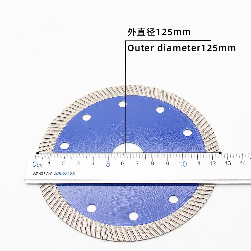 125mm细波纹瓷砖锯片，10mm刀头