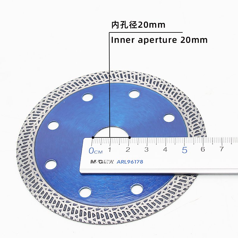 105mm透明蓝色K波纹陶瓷锯片